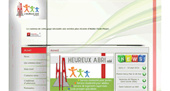 Desktop Screenshot of heureuxabri.be